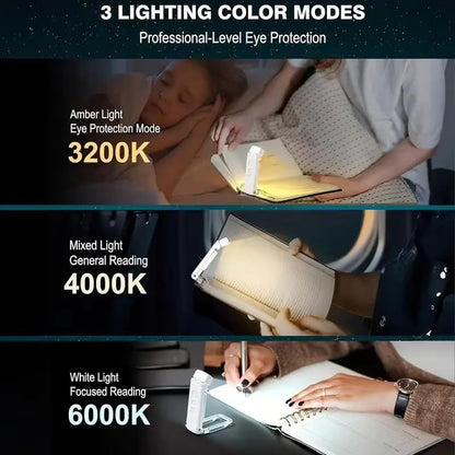 Lamp Plastic 3 Color Mode Led Study Table Desk Lamp For Students With Pen & Phone Holder, Rechargeable Touch On/Off Studying (204White)